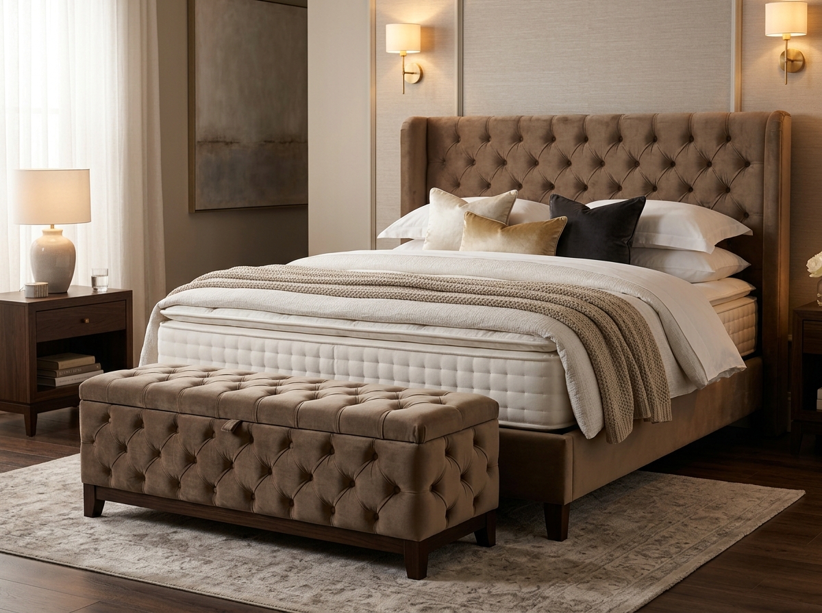 Combo Hotelero Gold + Baúl Pie de Cama